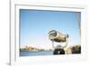 Coin operated binoculars facing the Manhattan Bridge, New York City, New York-Greg Probst-Framed Photographic Print