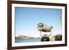 Coin operated binoculars facing the Manhattan Bridge, New York City, New York-Greg Probst-Framed Photographic Print