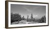 Coin operated binoculars on Grandfather Mountain, Grandfather Mountain State Park, Linville, Nor...-Panoramic Images-Framed Photographic Print