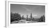 Coin operated binoculars on Grandfather Mountain, Grandfather Mountain State Park, Linville, Nor...-Panoramic Images-Framed Photographic Print