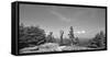 Coin operated binoculars on Grandfather Mountain, Grandfather Mountain State Park, Linville, Nor...-Panoramic Images-Framed Stretched Canvas