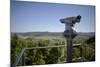 coin-operated binoculars with view to Swabian Alps, Salach, Baden-Wurttemberg, Germany-Michael Weber-Mounted Photographic Print