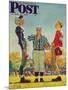 "Coin Toss" Saturday Evening Post Cover, October 21,1950-Norman Rockwell-Mounted Giclee Print