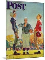 "Coin Toss" Saturday Evening Post Cover, October 21,1950-Norman Rockwell-Mounted Giclee Print