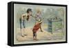 Coin Tossing Game-null-Framed Stretched Canvas