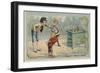 Coin Tossing Game-null-Framed Giclee Print