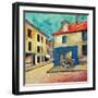 Coins de Rue-La Salle-Framed Art Print