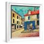 Coins de Rue-La Salle-Framed Art Print