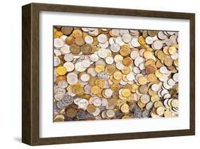 Coins Dollar Money Treasure-null-Framed Art Print