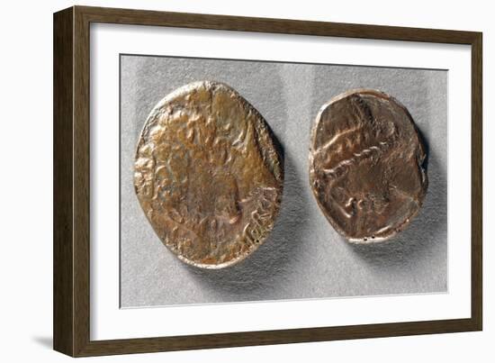 Coins from Time of Vercingetorix, Roman Coins BC-null-Framed Giclee Print