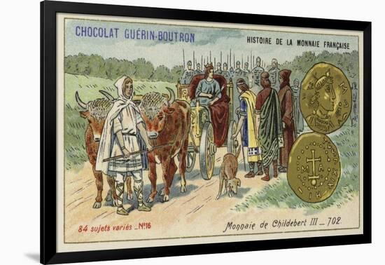 Coins of Childebert Iii, 702-null-Framed Giclee Print