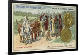 Coins of Childebert Iii, 702-null-Framed Giclee Print