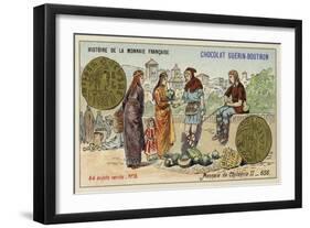 Coins of Childeric II, 656-null-Framed Giclee Print