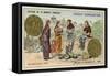 Coins of Childeric II, 656-null-Framed Stretched Canvas