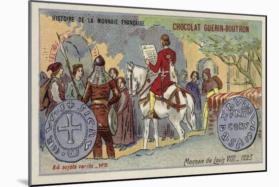 Coins of Louis VIII, 1223-null-Mounted Giclee Print