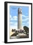 Coit Memorial Tower, Telegraph Hill, San Francisco, California-null-Framed Art Print