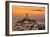 Coit Tower and Golden Fog Flow, San Francisco, Cityscape, Urban View-Vincent James-Framed Photographic Print