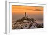 Coit Tower and Golden Fog Flow, San Francisco, Cityscape, Urban View-Vincent James-Framed Photographic Print