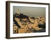 Coit Tower and Telegraph Hill at Dusk, San Francisco, California, USA-Fraser Hall-Framed Photographic Print