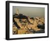 Coit Tower and Telegraph Hill at Dusk, San Francisco, California, USA-Fraser Hall-Framed Photographic Print