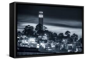 Coit Tower, Early Evening-Vincent James-Framed Stretched Canvas