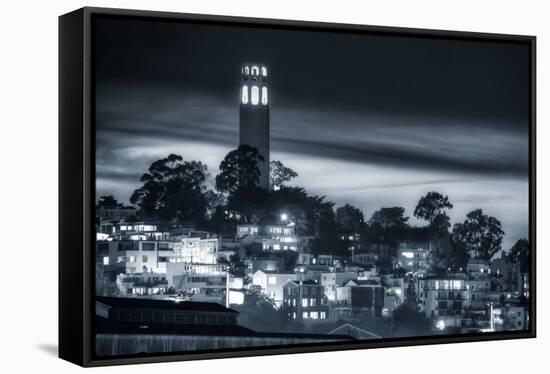 Coit Tower, Early Evening-Vincent James-Framed Stretched Canvas