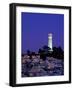 Coit Tower, Telegraph Hill at Dusk, San Francisco, U.S.A.-Thomas Winz-Framed Photographic Print