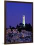 Coit Tower, Telegraph Hill at Dusk, San Francisco, U.S.A.-Thomas Winz-Framed Photographic Print