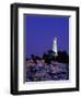 Coit Tower, Telegraph Hill at Dusk, San Francisco, U.S.A.-Thomas Winz-Framed Premium Photographic Print