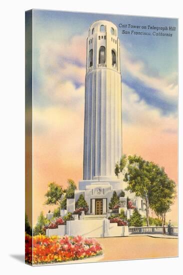 Coit Tower, Telegraph Hill, San Francisco, California-null-Stretched Canvas