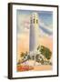 Coit Tower, Telegraph Hill, San Francisco, California-null-Framed Art Print