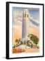 Coit Tower, Telegraph Hill, San Francisco, California-null-Framed Art Print