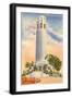 Coit Tower, Telegraph Hill, San Francisco, California-null-Framed Art Print