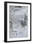 Coition of Hemisected Man and Woman, Facsimile Copy-Leonardo da Vinci-Framed Giclee Print