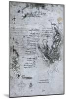 Coition of Hemisected Man and Woman, Facsimile Copy-Leonardo da Vinci-Mounted Giclee Print