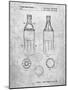 Coke Bottle Display Cooler Patent-Cole Borders-Mounted Art Print