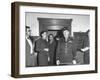 Col. Burton Andrus Announcing Suicide of Hermann Goering During Trial of German War Criminals-null-Framed Photographic Print