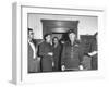 Col. Burton Andrus Announcing Suicide of Hermann Goering During Trial of German War Criminals-null-Framed Photographic Print