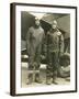 Col. Charles A. Lindbergh (Left) and Harry F. Guggenheim in Flight-Suits. Dec. 8, 1928-null-Framed Photo