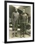 Col. Charles A. Lindbergh (Left) and Harry F. Guggenheim in Flight-Suits. Dec. 8, 1928-null-Framed Photo