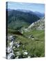 Col De La Colombiere and Mountains, Near La Clusaz, Rhone Alpes, France-Ethel Davies-Stretched Canvas