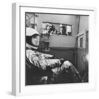 Col. John P. Stapp Watching a Subject in the Altitude Chamber-null-Framed Photographic Print