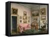 Col. Norcliffe's study at Langton Hall, c.1837-Mary Ellen Best-Framed Stretched Canvas