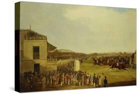 Col. Peels's 'The Bey of Algiers', Nat Flatman Up, Winning the 1840 Chester Cup-William Tasker-Stretched Canvas