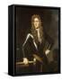 Col. Rupert Bridges with His Servant-Nicolaes Maes-Framed Stretched Canvas