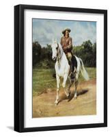 Col. Wm. F. Cody (Buffalo Bill)-Rosa Bonheur-Framed Art Print