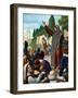 Cola Di Rienzo Proclaiming Himself as Tribune of Rome at the Capitoline Hill, 1347-null-Framed Photographic Print