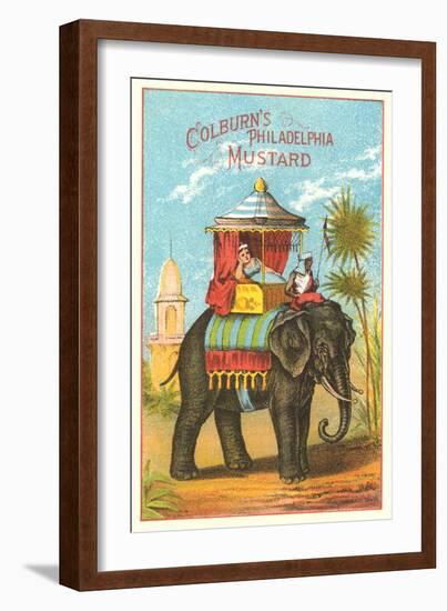 Colburn's Philadelphia Mustard Ad-null-Framed Art Print