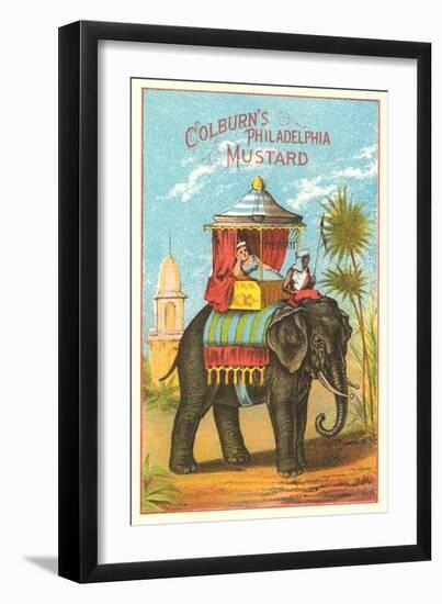 Colburn's Philadelphia Mustard Ad-null-Framed Art Print