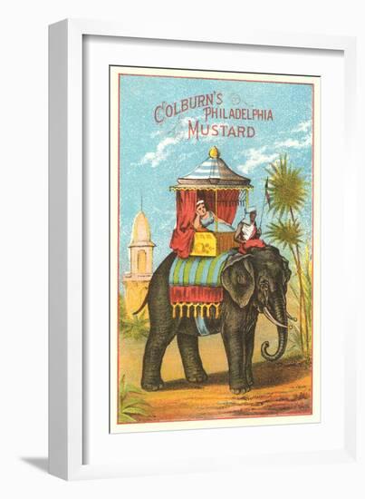 Colburn's Philadelphia Mustard Ad-null-Framed Art Print